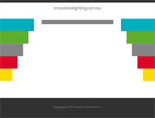 Tablet Screenshot of innovativelighting.com.au